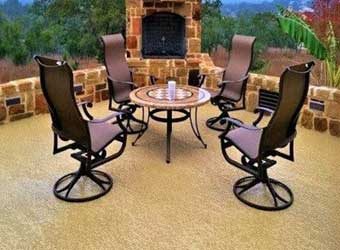 decorative concrete patio