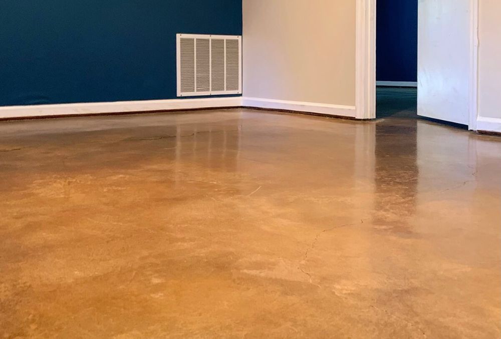 stained coating for concrete floor