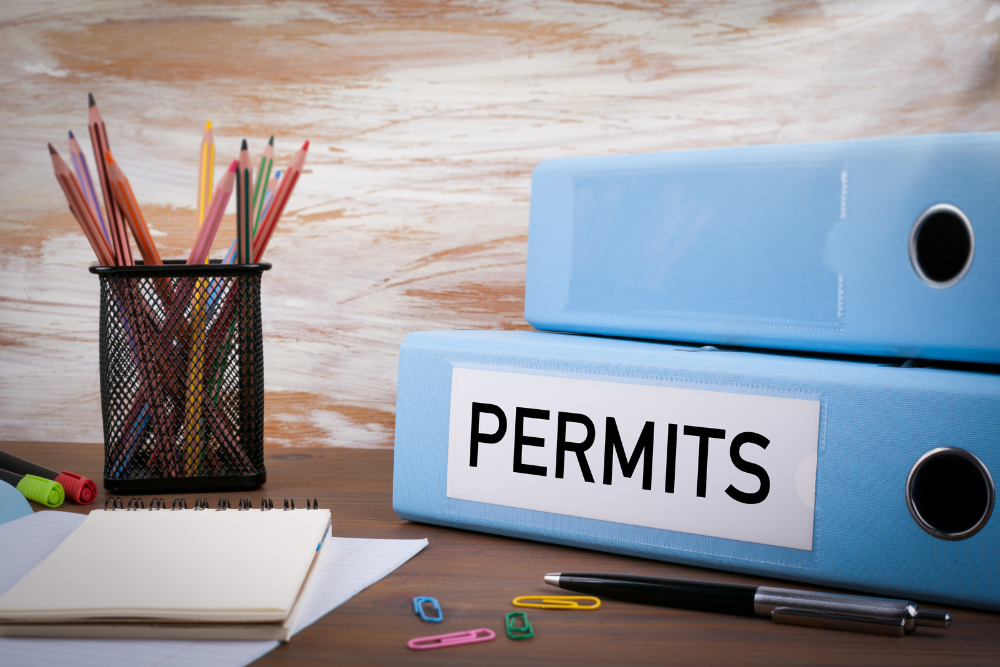 pencil holder and document organizer of permits