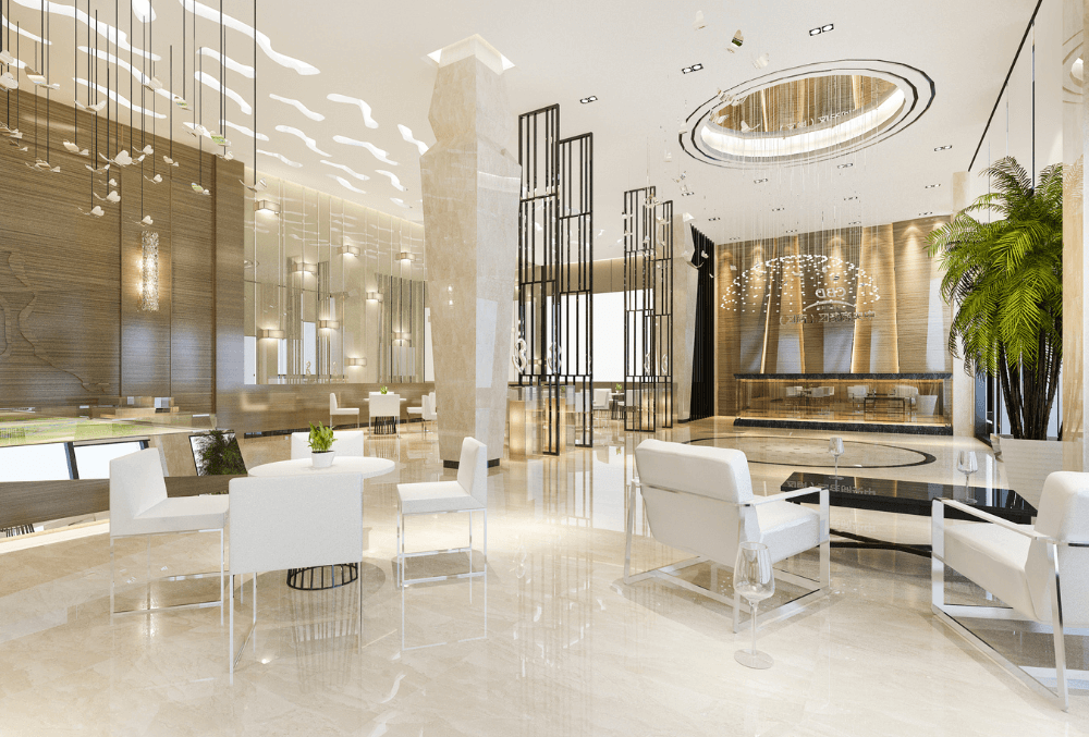 hotel lobby