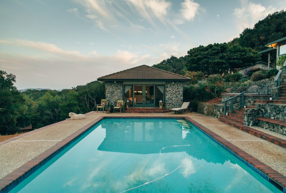 house with an outdoor pool