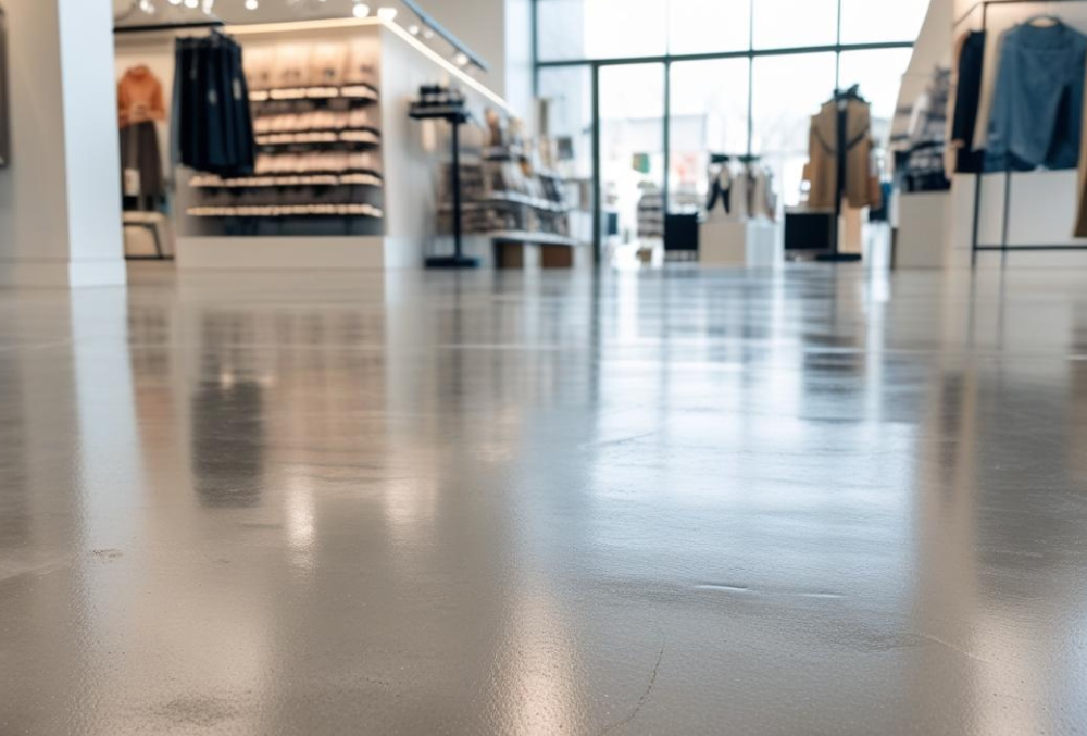 Commercial Concrete Resurfacing on retail space