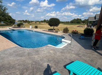 backyard pool deck