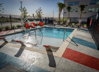 modern hotel pool deck atlanta